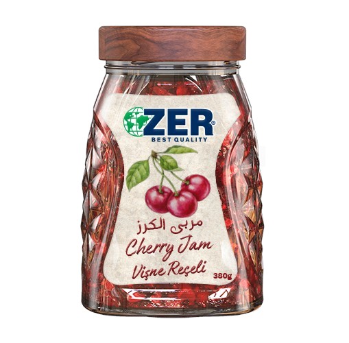 مربى زير زجاجي كرز 380غم*12