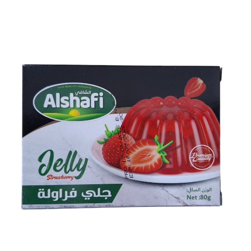 جلي فراولة الشافي 1*24  80غم