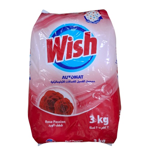 مسحوق الغسيل اليدوي wish احمر 3كغم*4