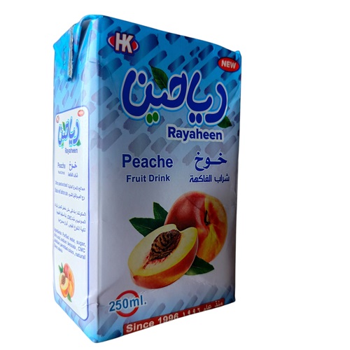 عصير باكيت الرياحين خوخ 250مل*24