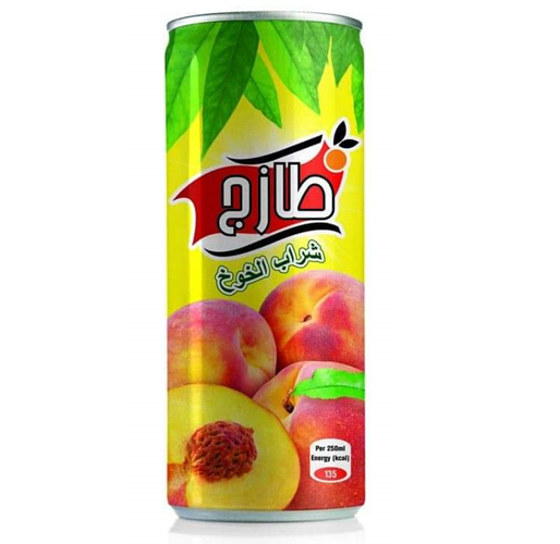 عصير طازج علبة معدنية 250 مل*30 خوخ