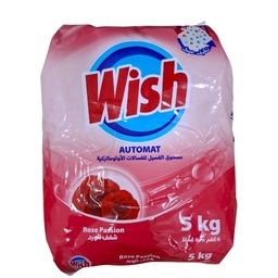 مسحوق الغسيل الاوتوماتيك wish ورد 5كغم*4