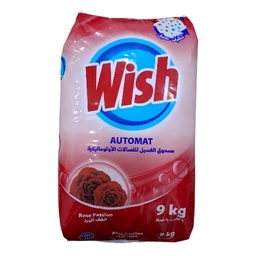 مسحوق الغسيل الاوتوماتيك wish ورد 9كغم*2